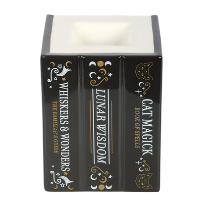 Black Cat Magick Book of Spells Oil Burner &amp; Wax Warmer