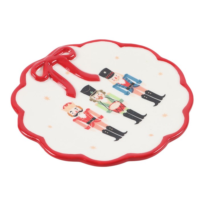 Nutcracker Trinket DIsh with Bow