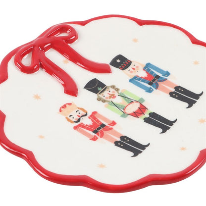 Nutcracker Trinket DIsh with Bow