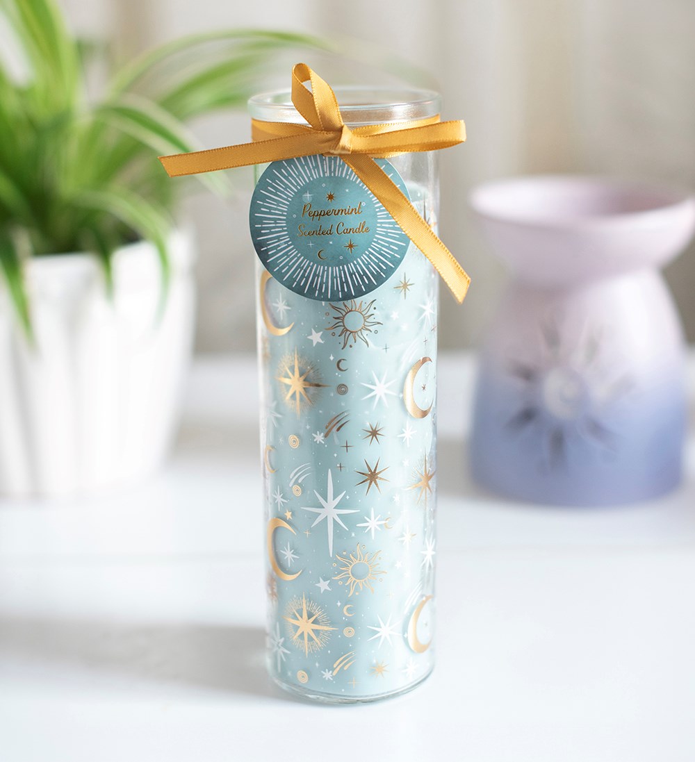 Blue Pastel Skies Tube Candle