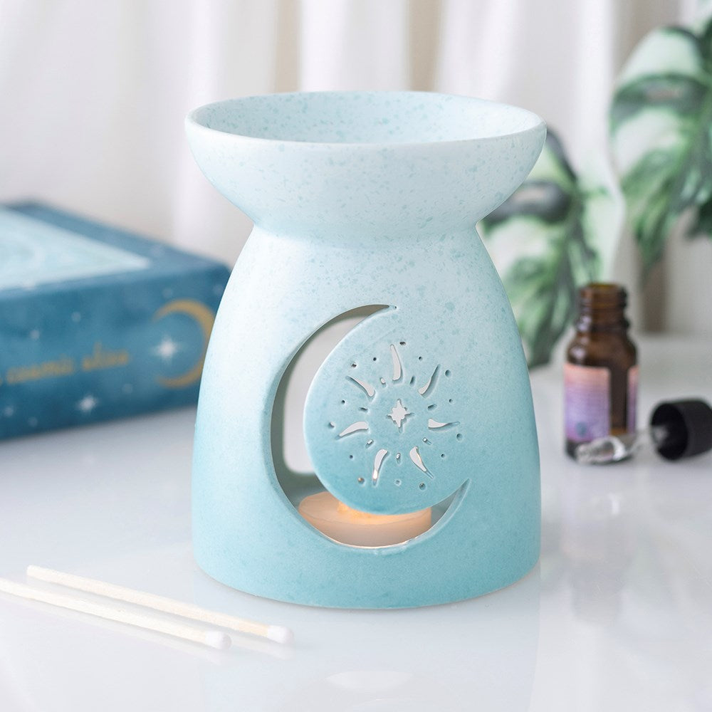 Blue Moon Cutout Oil Burner
