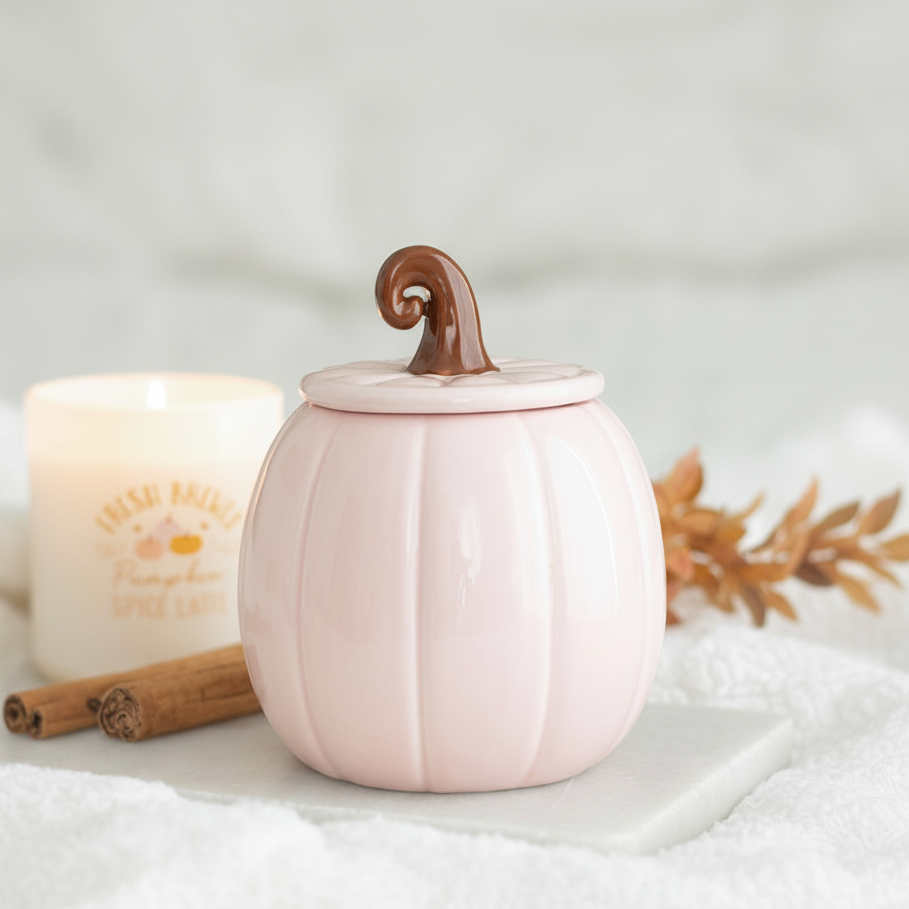 Pink Curly Pumpkin Oil Burner