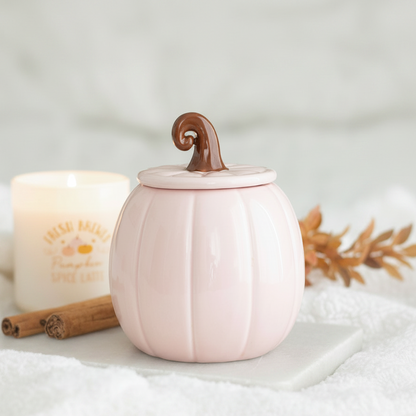 Pink Curly Pumpkin Oil Burner