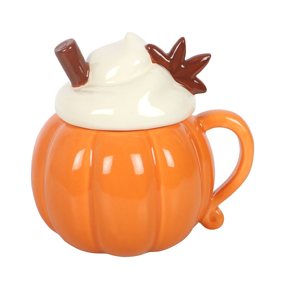 Pumpkin Cream Lidded Oil Burner &amp; Wax Warmer