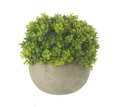 Small Artificial Plant in Rustic Pot