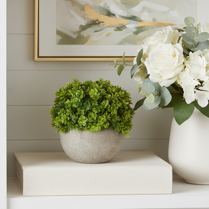 Small Artificial Plant in Rustic Pot