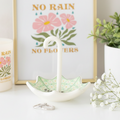Floral Umbrella Trinket Dish