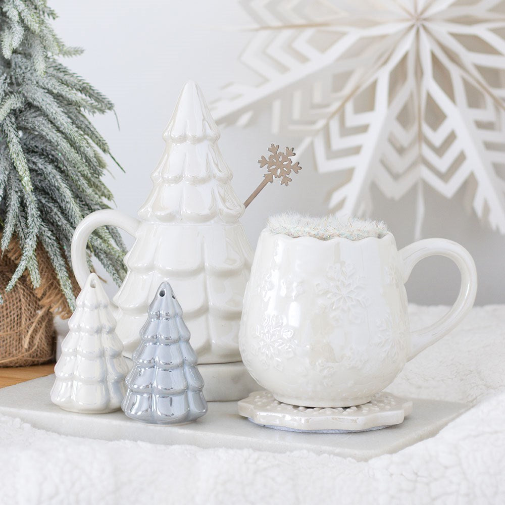 Iridescent Fir Tree Salt &amp; Pepper Shakers
