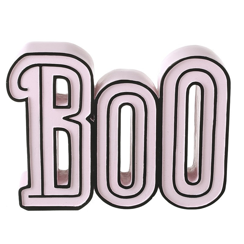 Rustic Pink Boo Sign