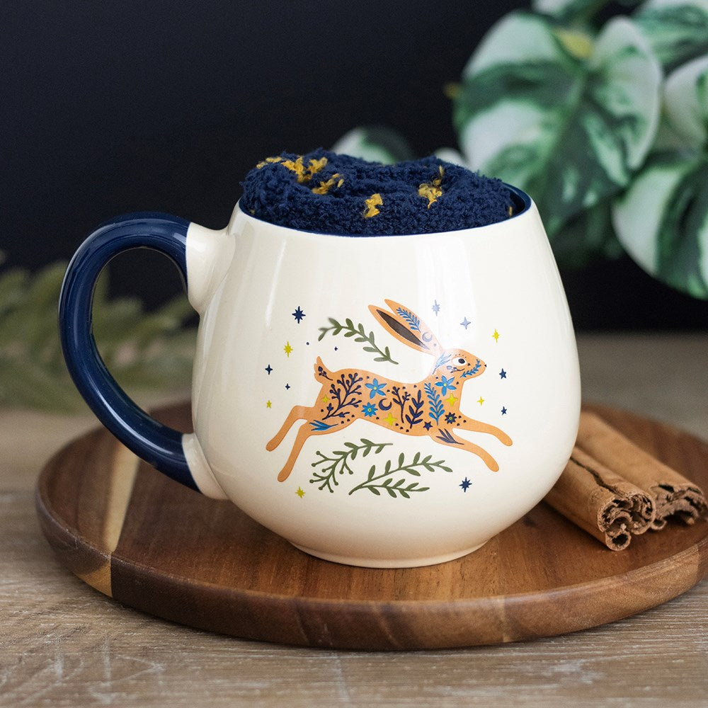 Leaping Hare Mug &amp; Socks Set
