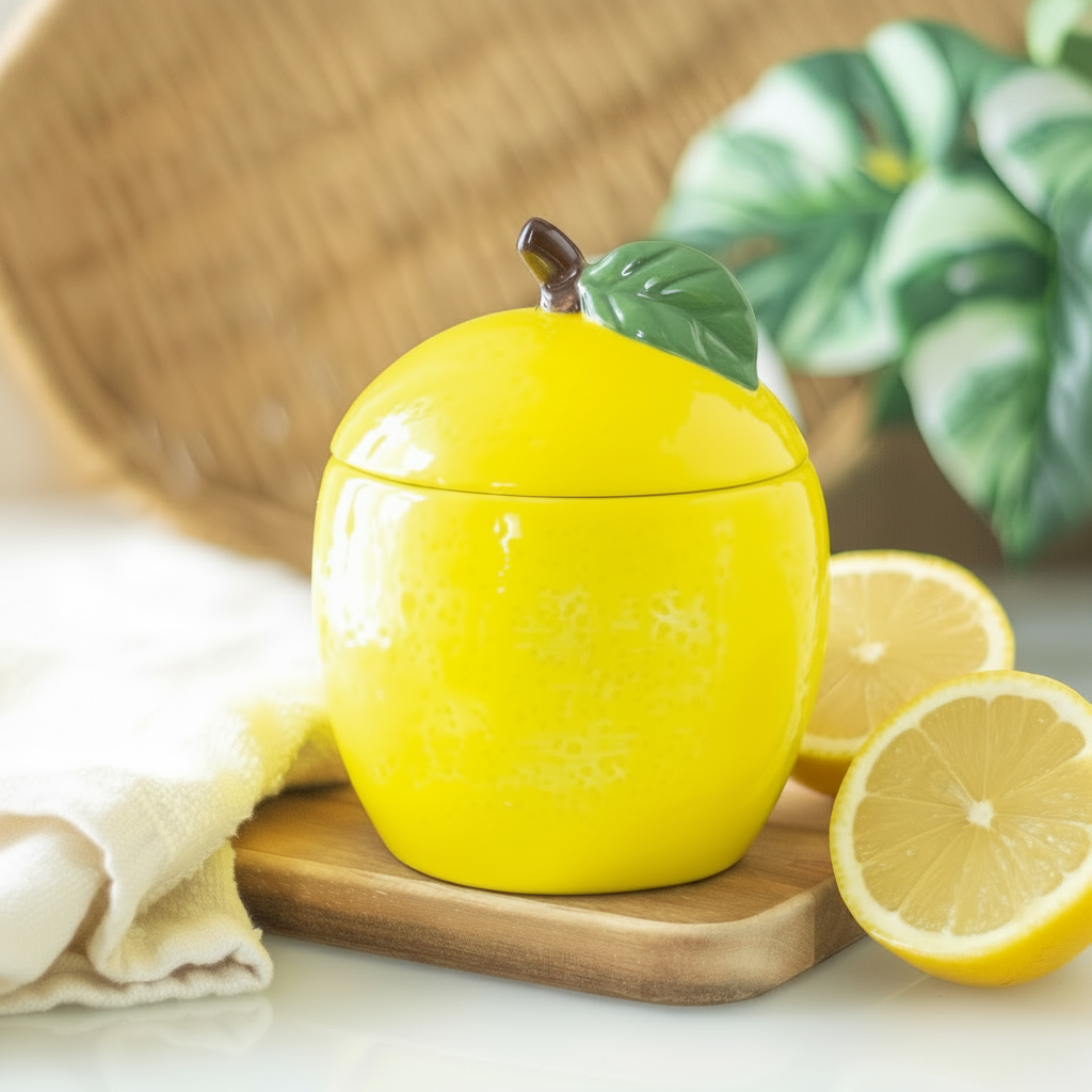 Lemon Shaped Candle Jar