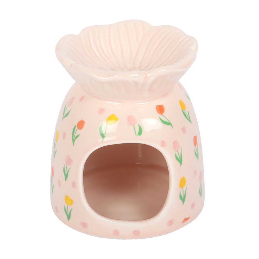 Pink Tulip Oil Burner &amp; Wax Warmer
