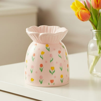 Pink Tulip Oil Burner &amp; Wax Warmer