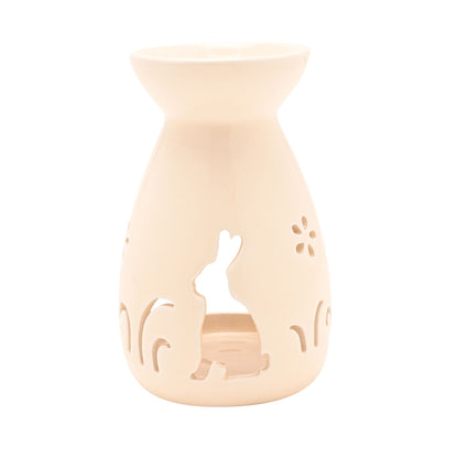 Creamy White Bunny Silhouette Oil Burner