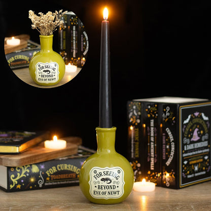 Eye Of Newt Potion Bottle Vase &amp; Candle Holder