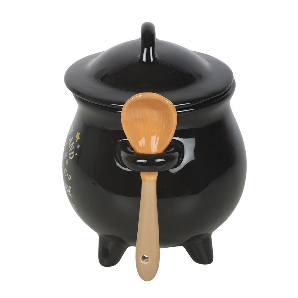 Mischief &amp; Magic Cauldron Soup Bowl with Spoon