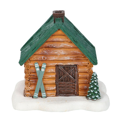 Cabin Ski Chalet Incense Cone Burner