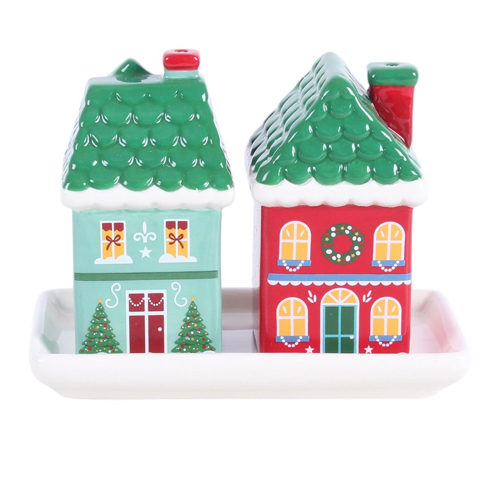 Christmas House Salt &amp; Pepper Shakers