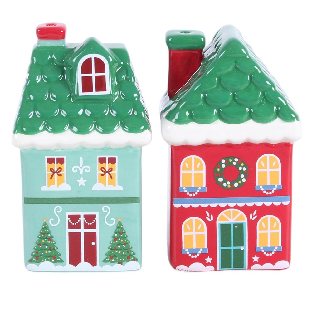 Christmas House Salt &amp; Pepper Shakers