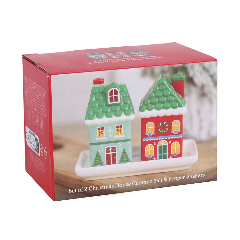 Christmas House Salt &amp; Pepper Shakers
