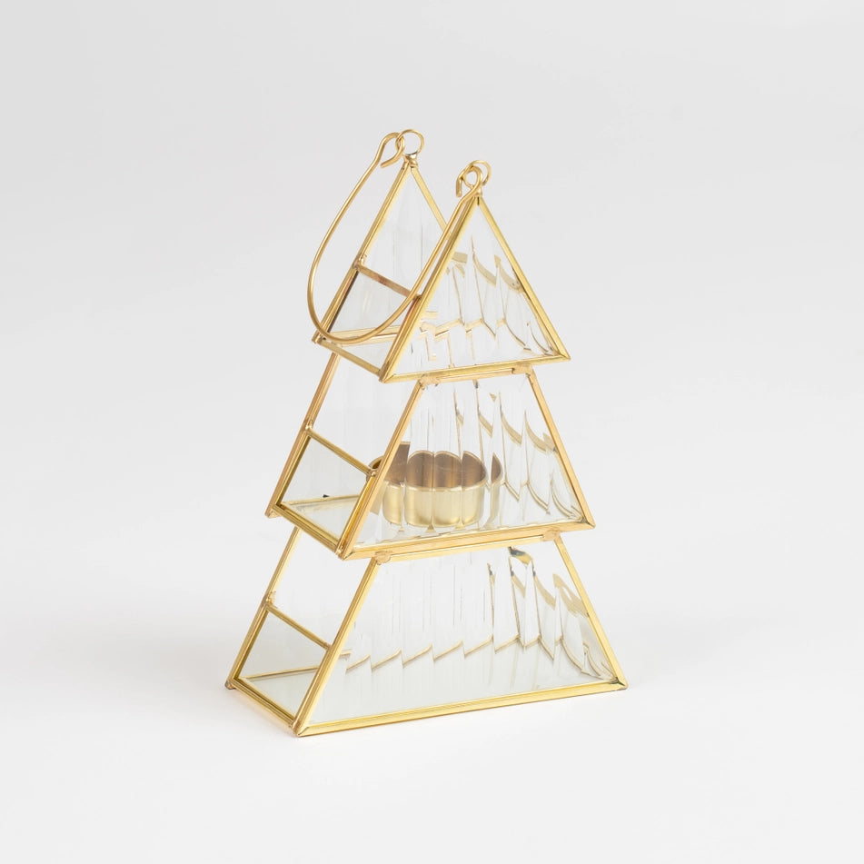 Gold Tree Tealight Holder