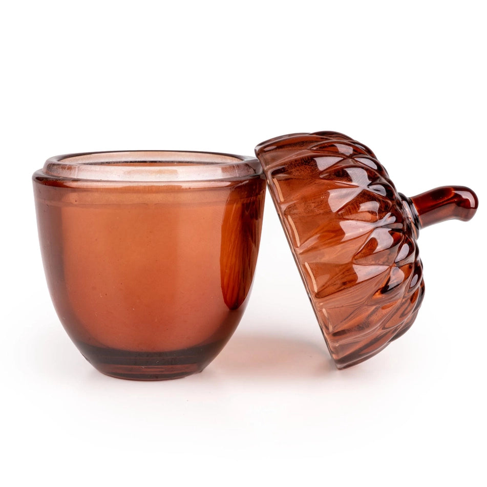 Glass Acorn Scented Candle