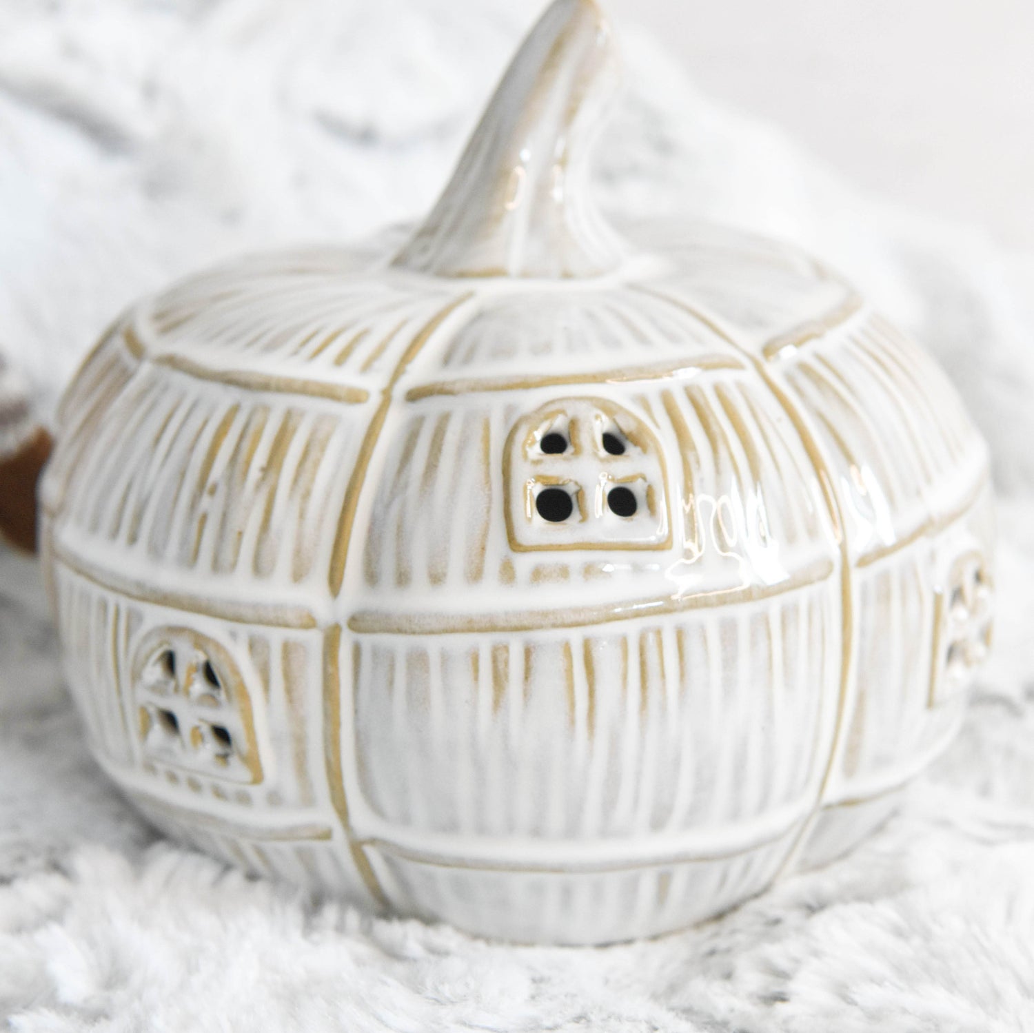 Natural LED Pumpkin House