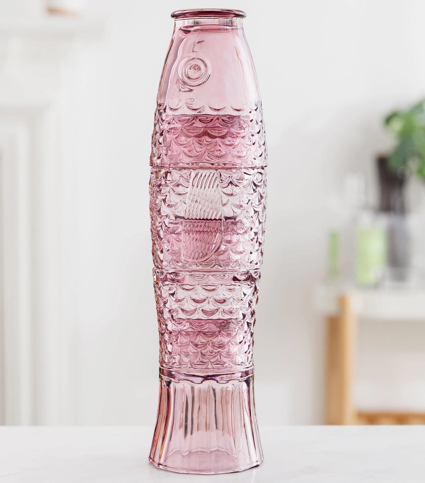 Pink Fish Stacking Drinking Glasses