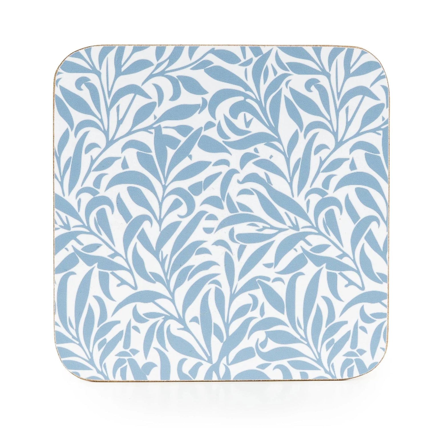 Set of 4 Blue Leafy Trellis Coasters