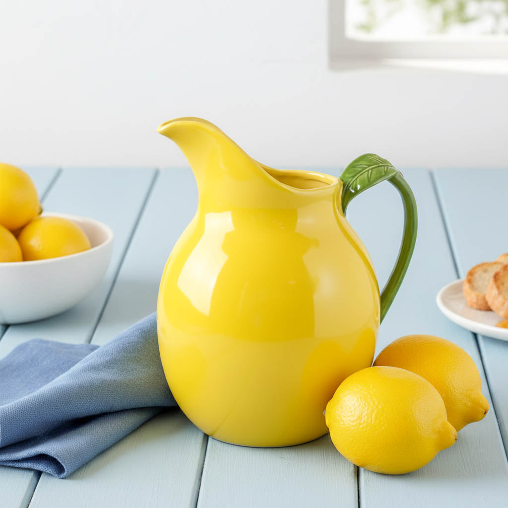 Lemon Reactive Glaze Jug
