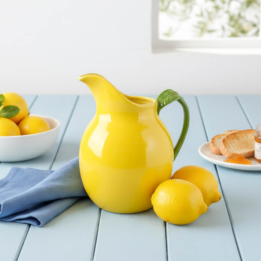 Lemon Reactive Glaze Jug