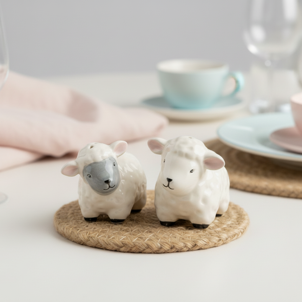 Sheep Salt &amp; Pepper Shaker Set
