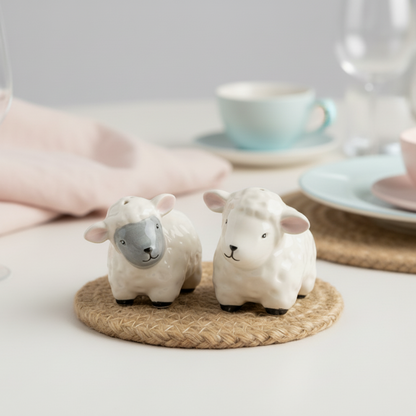 Sheep Salt &amp; Pepper Shaker Set