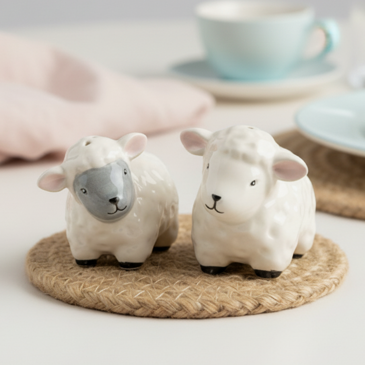 Sheep Salt &amp; Pepper Shaker Set