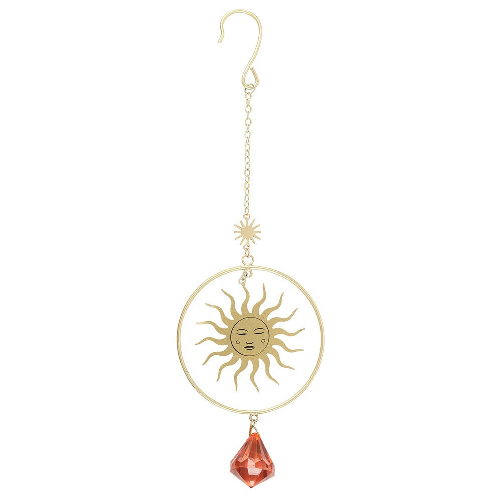 Golden Sun Crystal Suncatcher