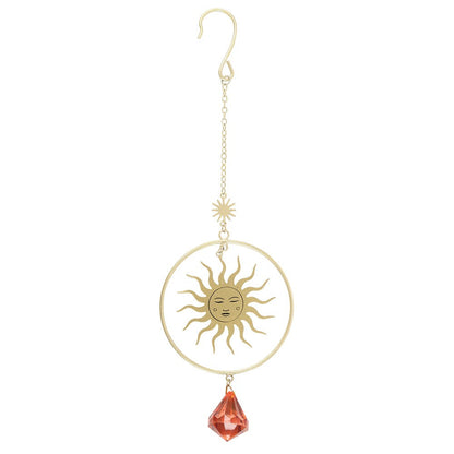 Golden Sun Crystal Suncatcher