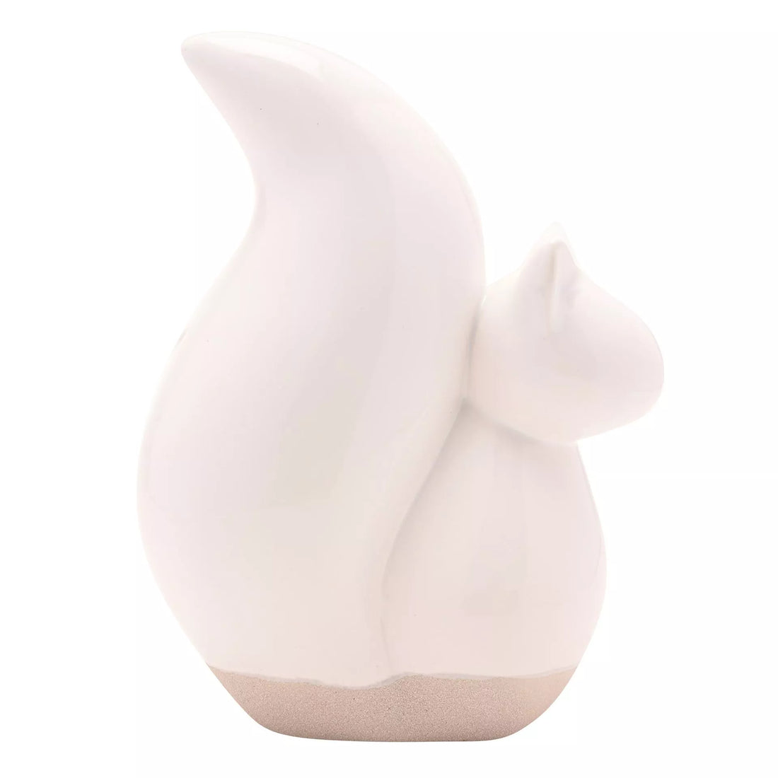 White Ceramic Squirrel
