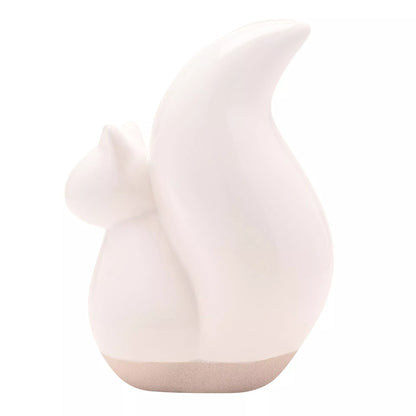 White Ceramic Squirrel