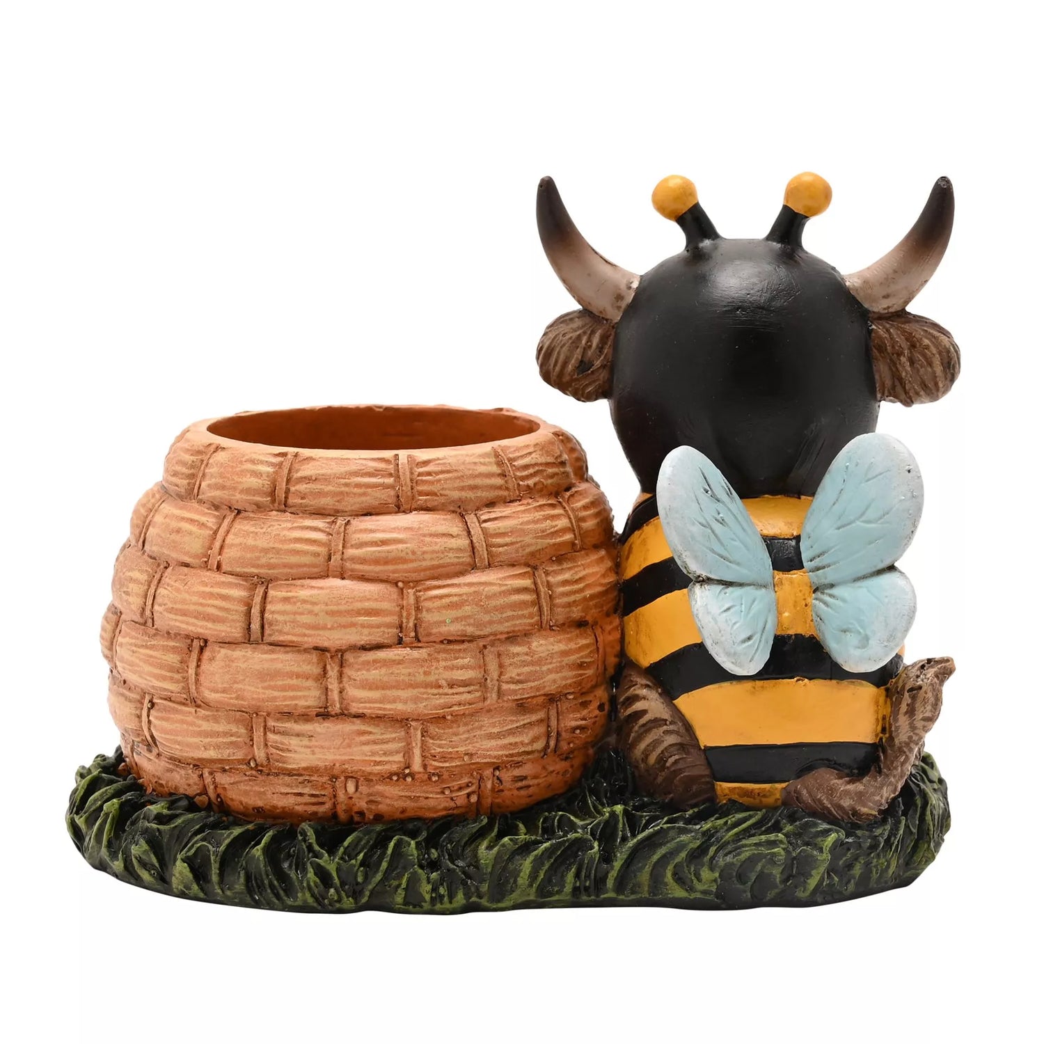 Mini Highland Cow Beehive Planter