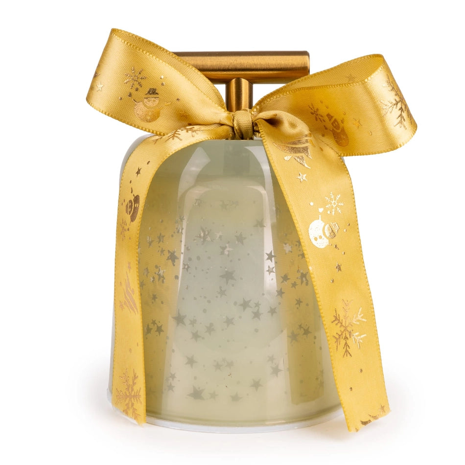 Gold LED Christmas Bell with Stars