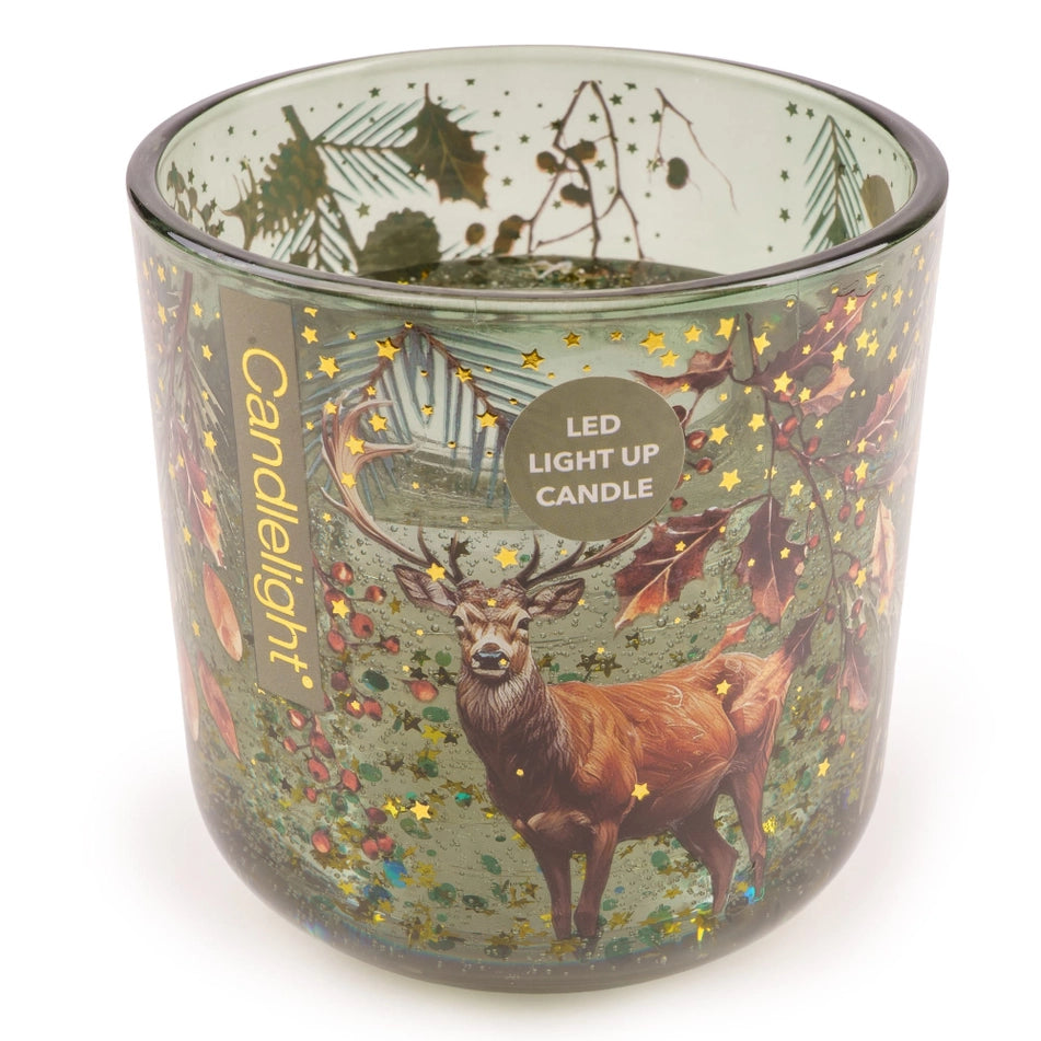 BACK SEPT Pine Forest LED Glass Candle