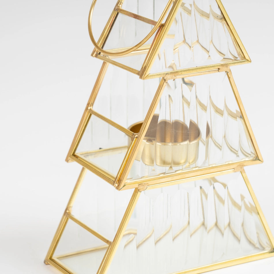 Gold Tree Tealight Holder