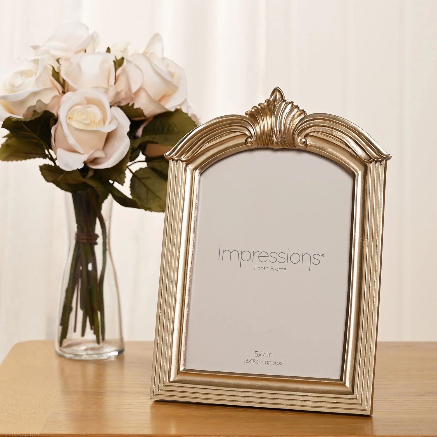 Champagne Gold Winged Arch Photo Frame 5" x 7"