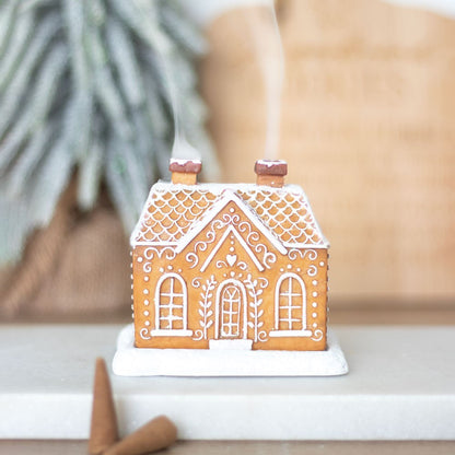 Sparkly Gingerbread House Incense Cone Holder