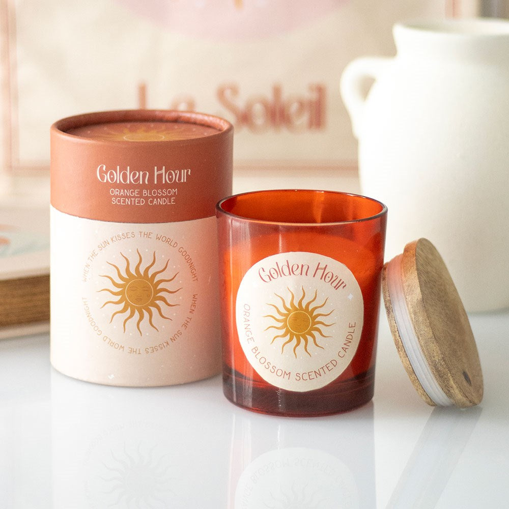 Golden Hour Orange Blossom Scented Candle
