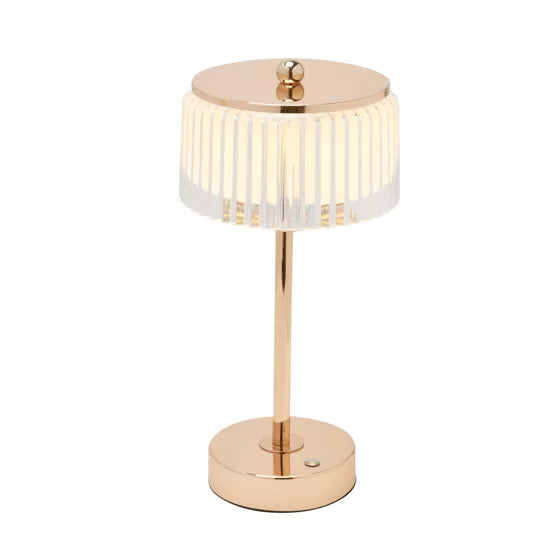 Gold Crystal USB LED Touch Table Lamp