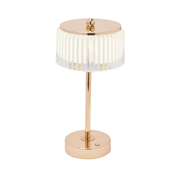 Gold Crystal USB LED Touch Table Lamp