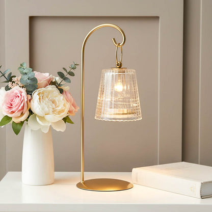 Hanging Glass Shade LED Table Lamp