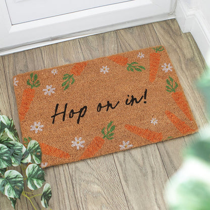 Hop On In Natural Doormat