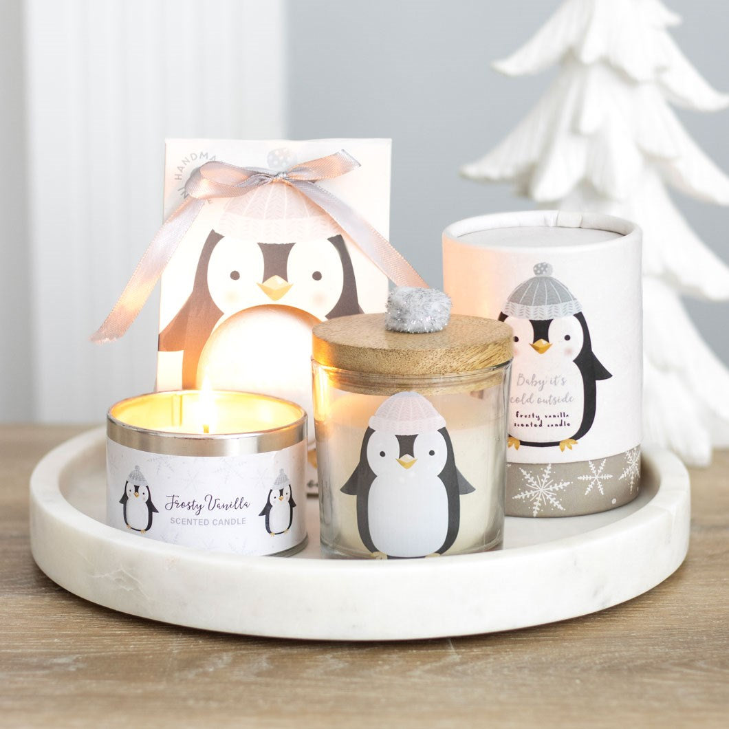 Penguin Frosty Vanilla Scented Candle